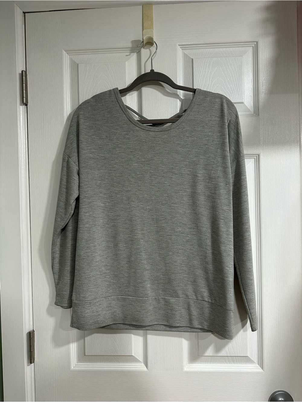 Light Heather Gray Long Sleeve Pullover